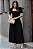 VESTIDO MIDI BRUNA MANGA BUFANTE C/ BARBATANA - PRETO - Imagem 5