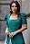 VESTIDO MIDI BRUNA MANGA BUFANTE C/ BARBATANA - VERDE - Imagem 1
