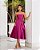 VESTIDO MIDI MALTA ZIBELINE T.Q.C - FÚCSIA - Imagem 1
