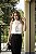 BLUSA NIVIA CREPE COM LAÇO NA GOLA - OFF WHITE - Imagem 4