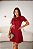 VESTIDO FLORA EVASÊ COM BOLSO E ZÍPER - VINHO - Imagem 5