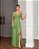 VESTIDO DE FESTA CINTIA CREPE MUSSELINE - VERDE OLIVA - Imagem 1