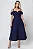 VESTIDO MIDI OMBRO A OMBRO COM ALÇA SANDRA - AZUL MARINHO - Imagem 4