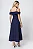 VESTIDO MIDI OMBRO A OMBRO COM ALÇA SANDRA - AZUL MARINHO - Imagem 3