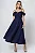 VESTIDO MIDI OMBRO A OMBRO COM ALÇA SANDRA - AZUL MARINHO - Imagem 1