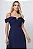 VESTIDO MIDI OMBRO A OMBRO COM ALÇA SANDRA - AZUL MARINHO - Imagem 2