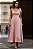 VESTIDO KÁTIA LONGUETE COM ALÇA E LAÇOS  - ROSA - Imagem 1