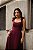 VESTIDO KÁTIA LONGUETE COM ALÇA E LAÇOS  - VINHO - Imagem 3