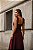 VESTIDO KÁTIA LONGUETE COM ALÇA E LAÇOS  - VINHO - Imagem 5