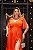 VESTIDO MAYARA LUREX CRISTAL PLUS - LARANJA - Imagem 2