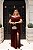 VESTIDO DE FESTA HOLLYWOOD LUREX METALIZADO PLUS - MARSALA - Imagem 1