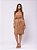 VESTIDO COURO FRANJA BOHO - BEGE - Imagem 1