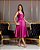 VESTIDO MIDI SINGAPURA ZIBELINE FAIXA AMARRAÇÃO - FÚCSIA - Imagem 1