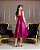 VESTIDO MIDI SINGAPURA ZIBELINE FAIXA AMARRAÇÃO - FÚCSIA - Imagem 3