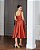 VESTIDO MIDI SINGAPURA ZIBELINE FAIXA AMARRAÇÃO - TERRACOTA ESCURO - Imagem 3