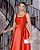 VESTIDO MIDI SINGAPURA ZIBELINE FAIXA AMARRAÇÃO - TERRACOTA CLARO - Imagem 3