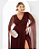 VESTIDO TAYLOR PLUS SIZE MANGA AMPLA LUREX - MARSALA - Imagem 2