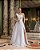 VESTIDO ATENAS DECOTE DRAPEADO UM OMBRO NOIVINHAS - OFF WHITE - Imagem 2