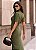 VESTIDO BRIGHTON CANELADO DETALHE FENDA - VERDE MILITAR - Imagem 2