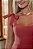 VESTIDO KÁTIA LONGUETE COM ALÇA E LAÇOS  - GOIABA - Imagem 9
