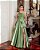 VESTIDO DE FESTA MADRID ZIBELINE GLOW FENDA - VERDE OLIVA - Imagem 3