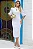 VESTIDO DIANA MIDI MANGA 3/4 E ZÍPER COSTA - BRANCO - Imagem 1