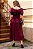 VESTIDO MIDI KAREN COM GOLA E FAIXA - VINHO - Imagem 7