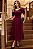 VESTIDO MIDI KAREN COM GOLA E FAIXA - VINHO - Imagem 5