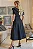 VESTIDO MIDI KAREN COM GOLA E FAIXA - PRETO - Imagem 3