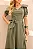 VESTIDO MIDI KAREN COM GOLA E FAIXA - VERDE - Imagem 2
