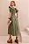VESTIDO MIDI KAREN COM GOLA E FAIXA - VERDE - Imagem 6