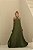VESTIDO VALENTINA CREPE MUSSELINE - VERDE OLIVA - Imagem 1