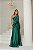 VESTIDO DE FESTA KEILA CREPE ACETINADO - VERDE ESMERALDA - Imagem 1