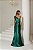 VESTIDO DE FESTA KEILA CREPE ACETINADO - VERDE ESMERALDA - Imagem 4