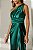 VESTIDO DE FESTA KEILA CREPE ACETINADO - VERDE ESMERALDA - Imagem 5