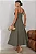 VESTIDO CAROL DECOTE V COM ALÇAS - VERDE MUSGO - Imagem 2