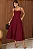 VESTIDO CAROL DECOTE V COM ALÇAS - VINHO - Imagem 1