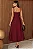 VESTIDO CAROL DECOTE V COM ALÇAS - VINHO - Imagem 2
