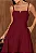 VESTIDO CAROL DECOTE V COM ALÇAS - VINHO - Imagem 3
