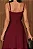 VESTIDO CAROL DECOTE V COM ALÇAS - VINHO - Imagem 4