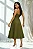 VESTIDO MIDI AMANDA DETALHE VAZADO COM BOLSOS - VERDE - Imagem 2