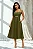 VESTIDO MIDI AMANDA DETALHE VAZADO COM BOLSOS - VERDE - Imagem 1