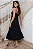VESTIDO MIDI AMANDA DETALHE VAZADO COM BOLSOS - PRETO - Imagem 8