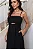 VESTIDO MIDI AMANDA DETALHE VAZADO COM BOLSOS - PRETO - Imagem 3