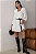 VESTIDO EVELYN SOBREPOSIÇÃO MANGA LONGA - OFF WHITE - Imagem 1