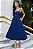 VESTIDO MIDI AMANDA DETALHE VAZADO COM BOLSOS - AZUL - Imagem 8