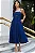 VESTIDO MIDI AMANDA DETALHE VAZADO COM BOLSOS - AZUL - Imagem 2