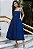 VESTIDO MIDI AMANDA DETALHE VAZADO COM BOLSOS - AZUL - Imagem 1
