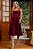 VESTIDO KARINE MIDI COM PREGAS NA SAIA - VINHO - Imagem 2