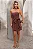 VESTIDO MANU T.Q.C. COM LAÇO - MARROM - Imagem 1